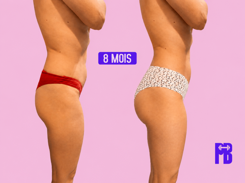 Résultat après 8 mois mois de renforcement musculaire